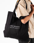 Black IFTW Oversized Tote Bag