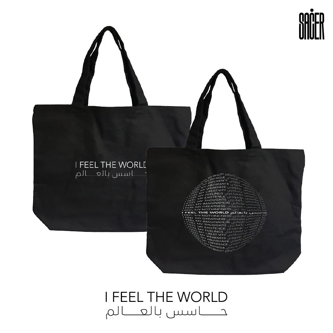 Black IFTW Oversized Tote Bag