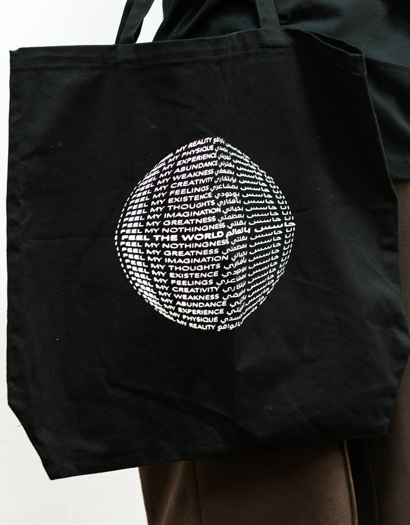 Black IFTW Oversized Tote Bag